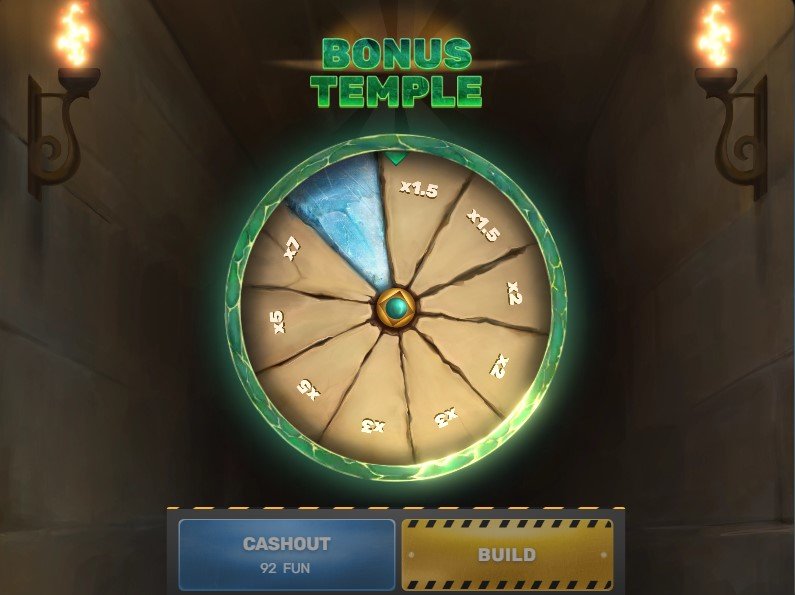 Tower Rush bonus de bienvenue - écran de bonus actif